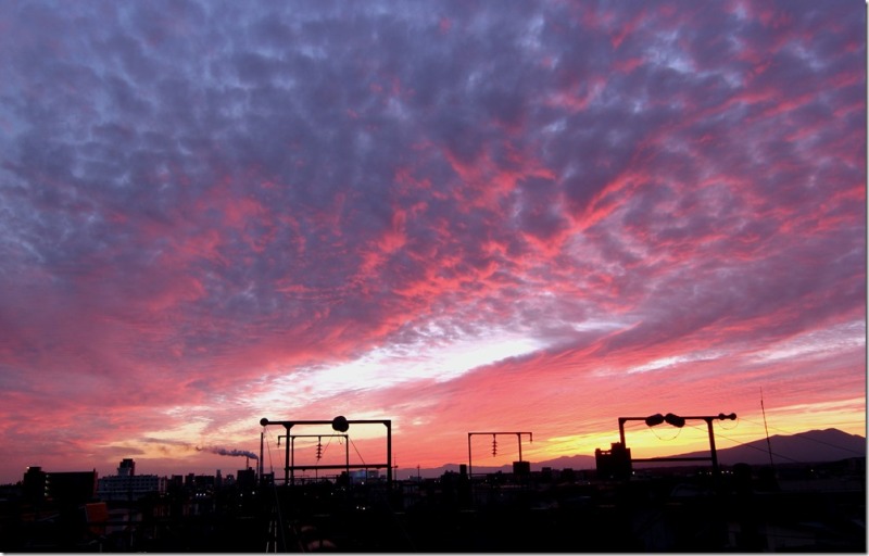 苫小牧の夕焼け
